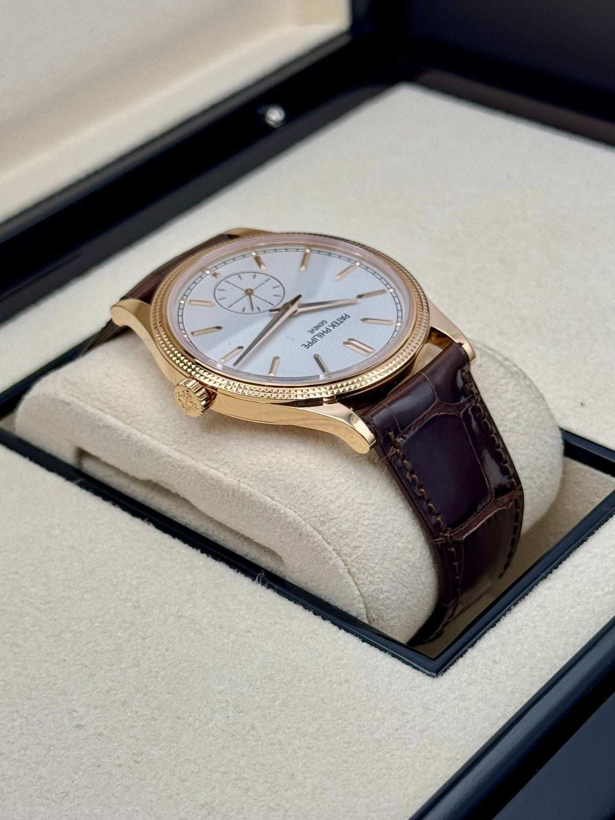 Patek Philippe Calatrava 40mm 6119R  Rose Gold White Dial